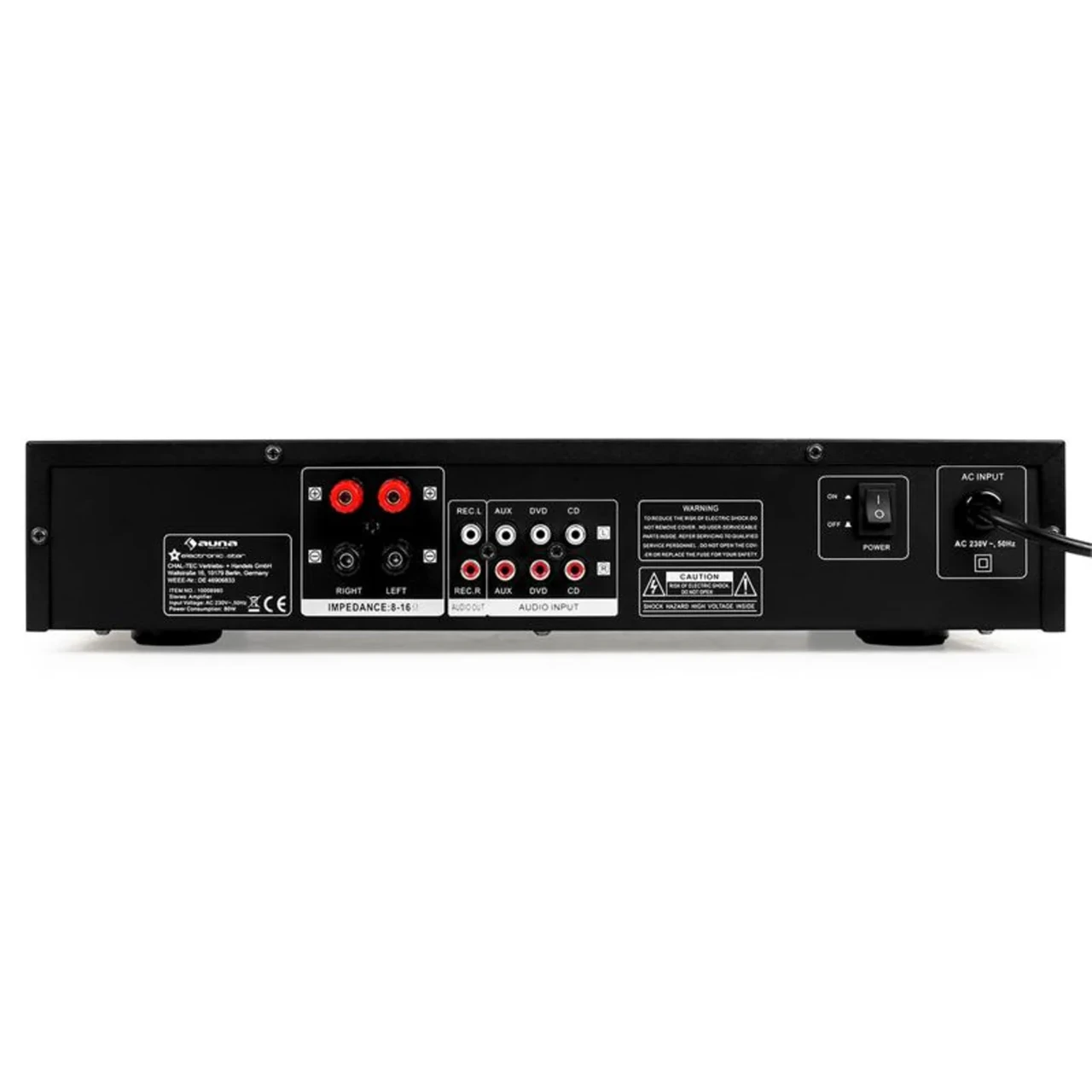 Стереоусилитель Auna AV2-CD508 HiFi 125-600 Вт (10008980) - фото 3