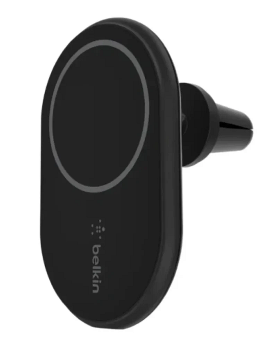 Держатель для телефона Belkin Auto Holder Air Ven Mount MagSafe с адаптером 20W Black (WIC004btBK)