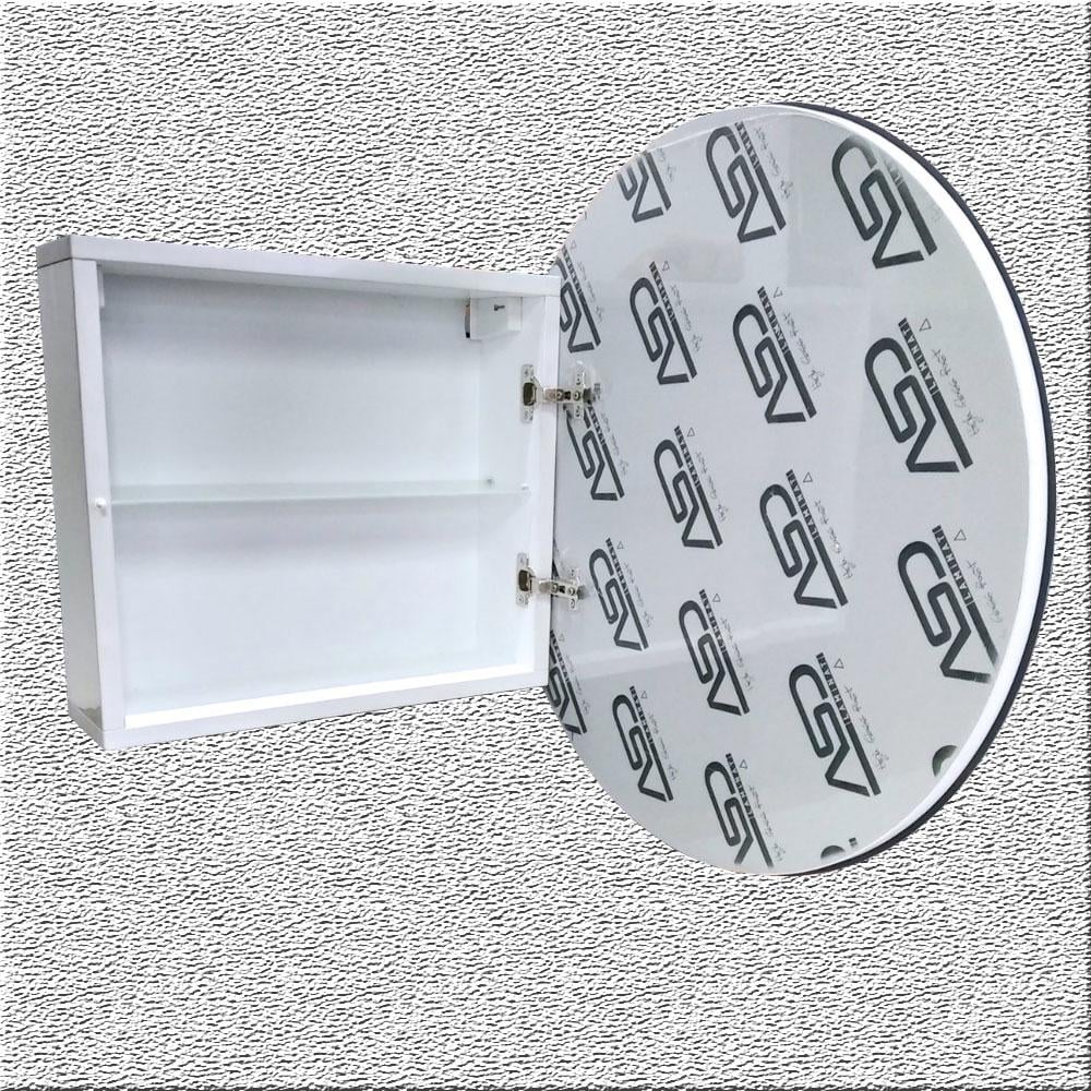 Дзеркальна шафа для ванної кімнати The MIX Plastic У-5.1 з led підсвічуванням (2386) - фото 12