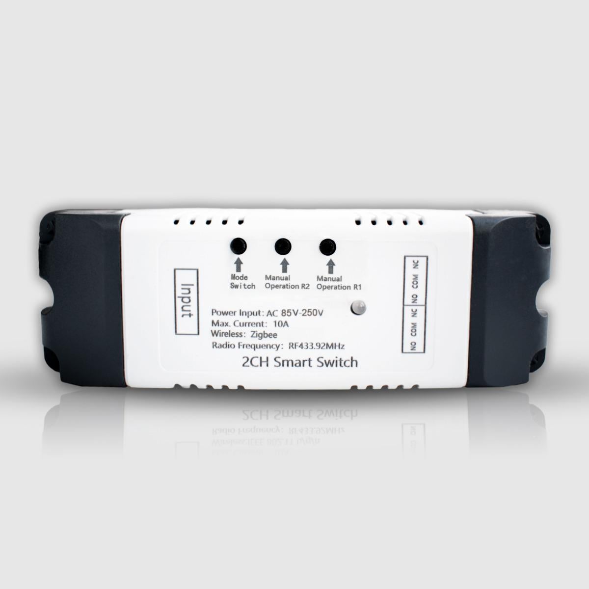 Реле з сухим контактом Tuya Smart 85-250V AC двоканальне ZigBee (WH00532) Реле з сухим контактом Tuya Smart 85-250V AC двоканальне ZigBee (WH00532)