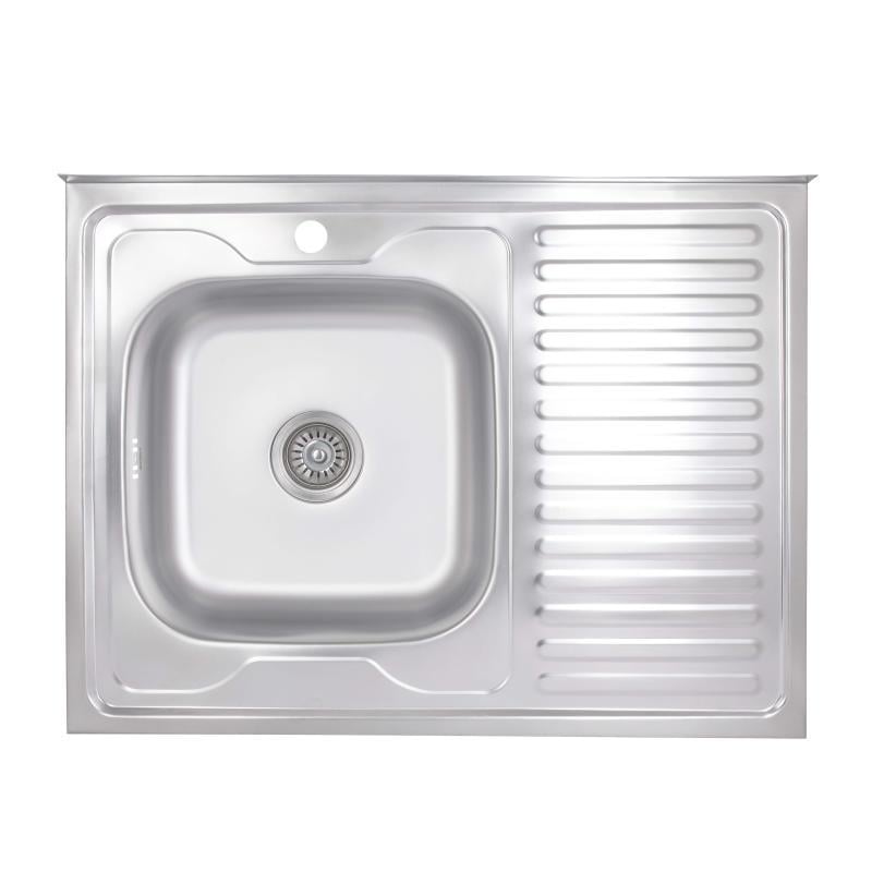 Мойка кухонная Brinex 6080-L 0,6 мм Satin (BRIN6080LSAT06) Мойка кухонная Brinex 6080-L 0,6 мм Satin (BRIN6080LSAT06)