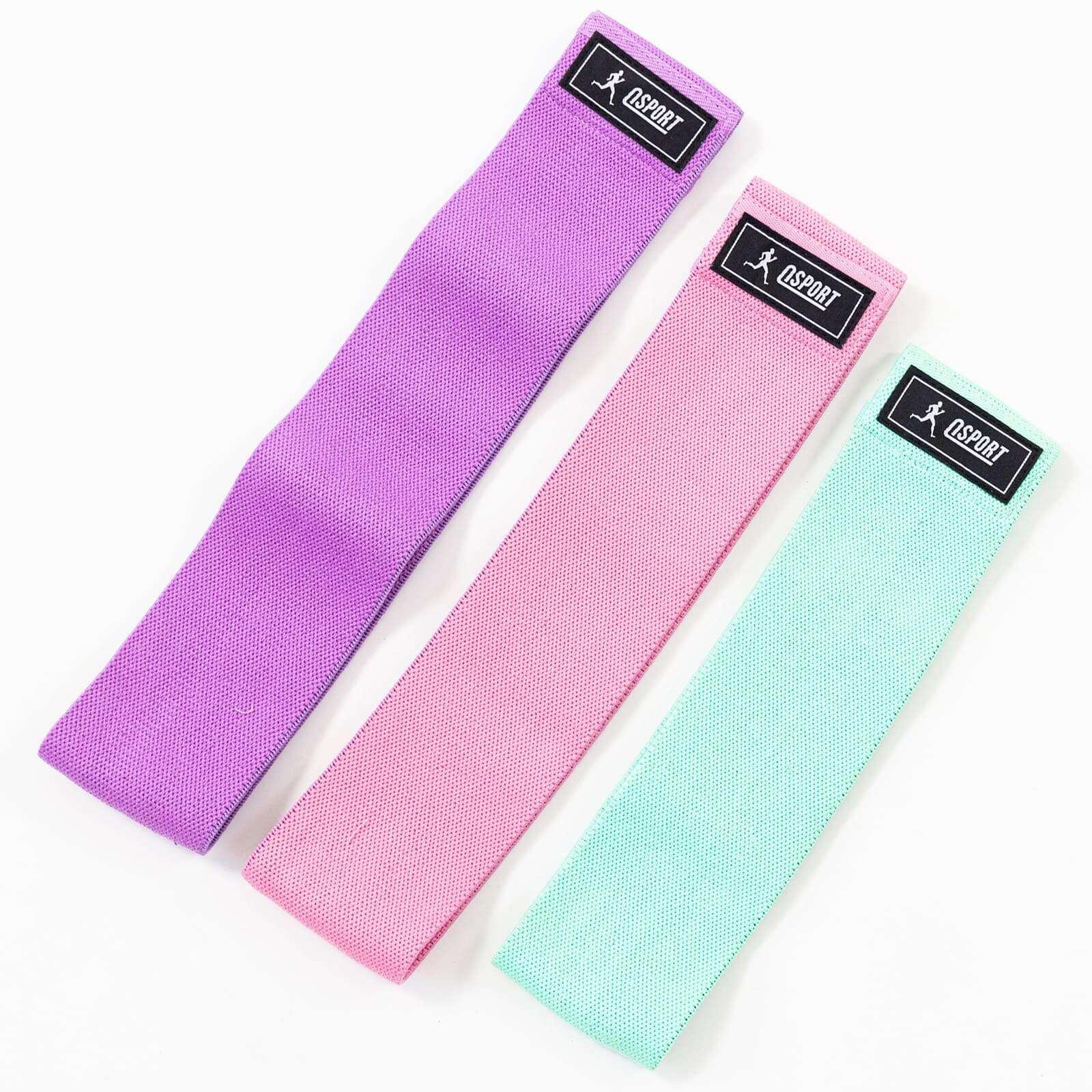 Гумки для фітнесу та спорту OSPORT стрічка еспандер тканинні петлі для ніг/рук/ягідок 3 шт. (OF-0291)