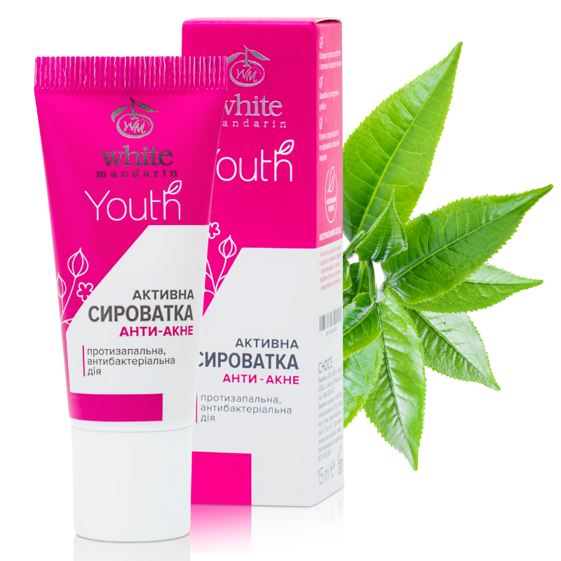 Активная анти акне сыворотка для проблемной кожи лица White Mandarin серия Youth 15 мл (99100649101)