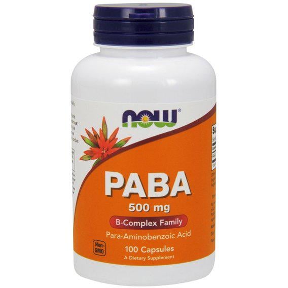 Фолиевая кислота NOW Foods PABA 500 мг 100 Caps