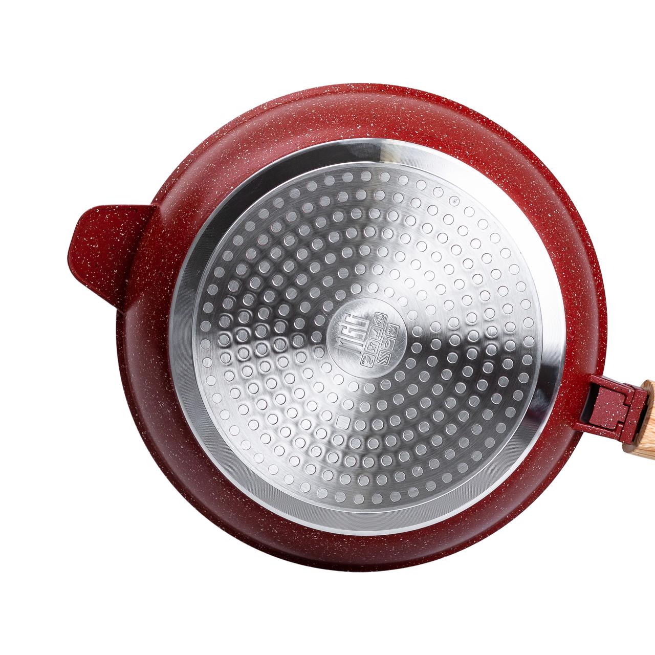 Сковорода алюмінієва глибока MGC зі скляною кришкою 2,8 л Ø 26 см - фото 3 Сковорода алюмінієва глибока MGC зі скляною кришкою 2,8 л Ø 26 см - фото 3