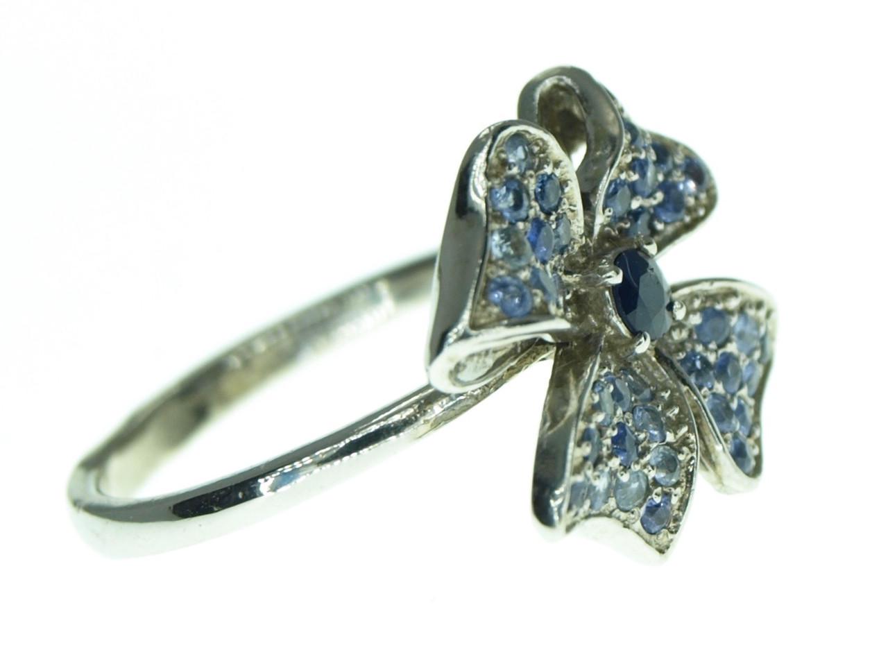 Кольцо серебряное с сапфиром р. 16 (2101600146) - фото 2 Кольцо серебряное с сапфиром р. 16 (2101600146) - фото 2