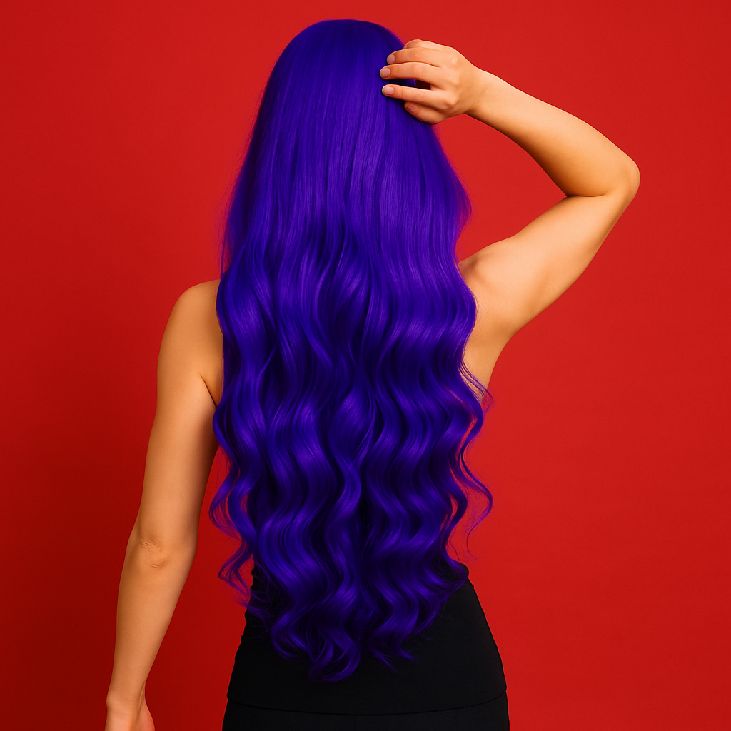 Перука хвиляста фентезі косплей канекалон термостійкий 80 см Фіолетовий (K0710-7) - фото 2 Перука хвиляста фентезі косплей канекалон термостійкий 80 см Фіолетовий (K0710-7) - фото 2