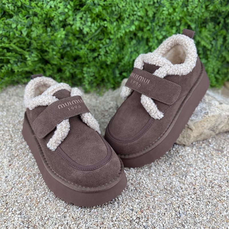 Уггі жіночі замшеві на платформі Е- 0070982-35 p. 39 24,5 см Коричневий (113822253)