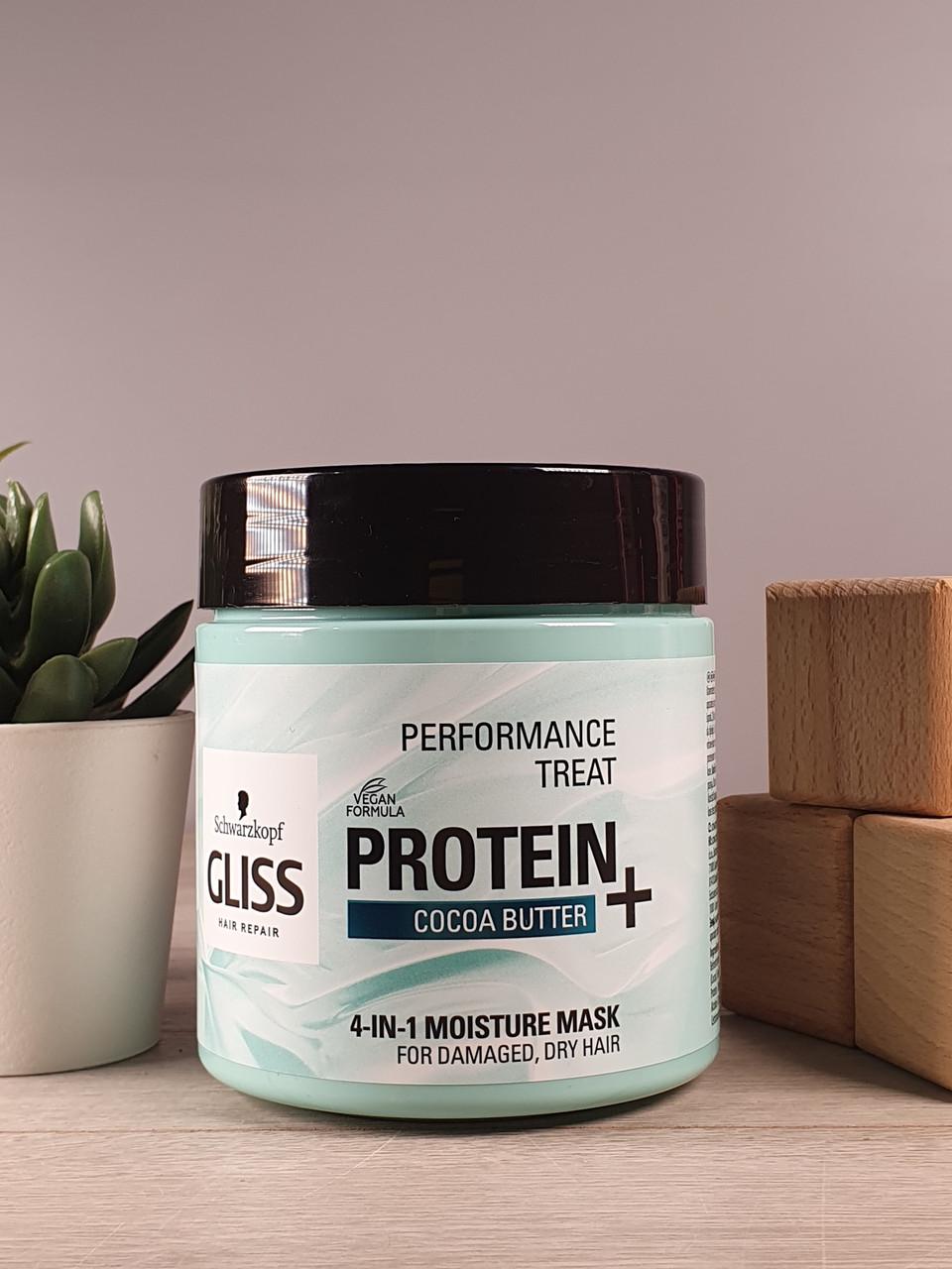 Маска для волос Schwarzkopf Gliss Protein + cocoa butter 400 мл (1882704431)