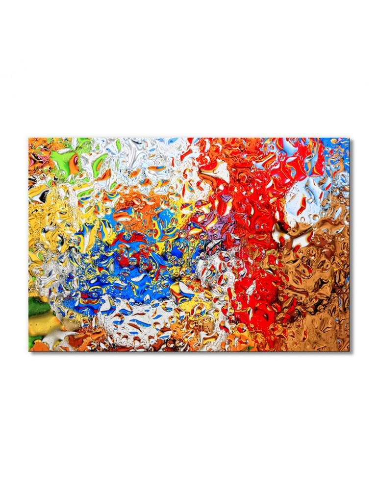 Картина модульная Радужная мозаика мокрого стекла 1 модуль 70x105 см