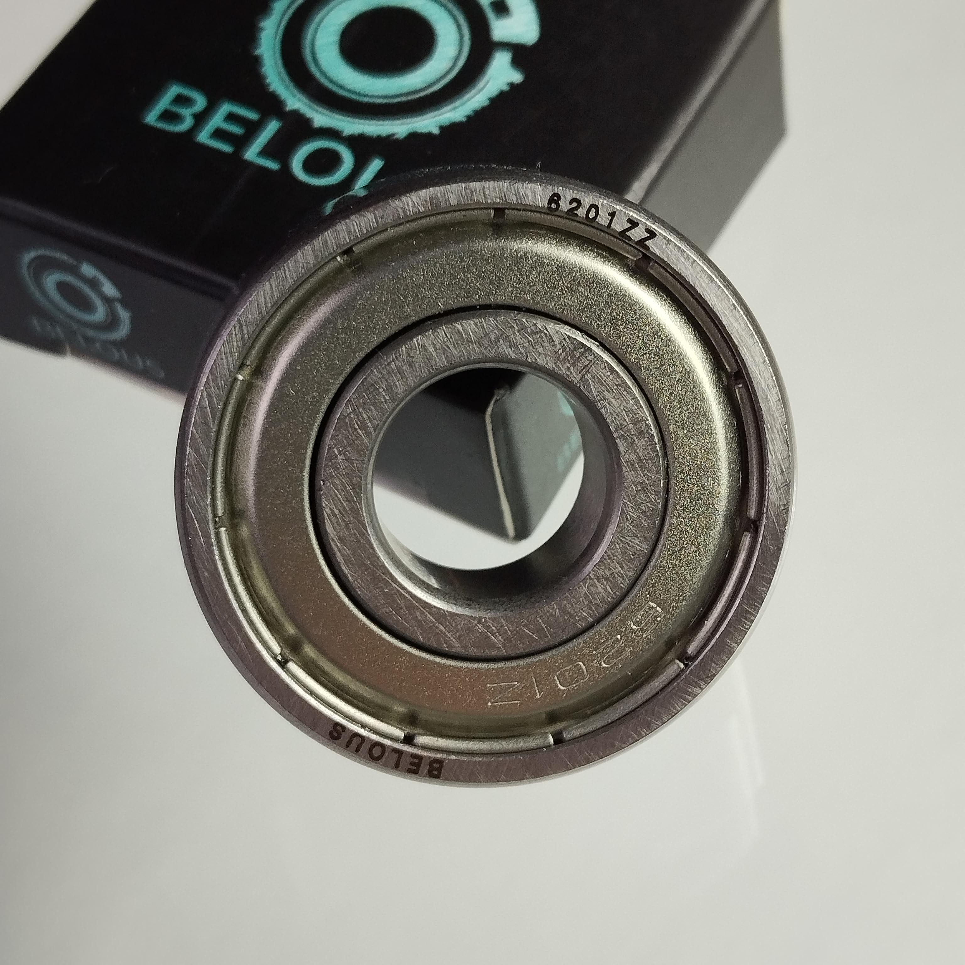 Підшипник BELOUS 6201 ZZ кульковий однорядний 12 мм x 32x10 мм Gcr15 ABEC3 rpm5000 (100027)