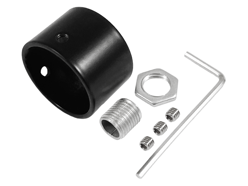 Заглушка LEDUA СП-9 для силиконового LED профиля ⌀ 26 мм с отверстием для кабеля Черный (8495)