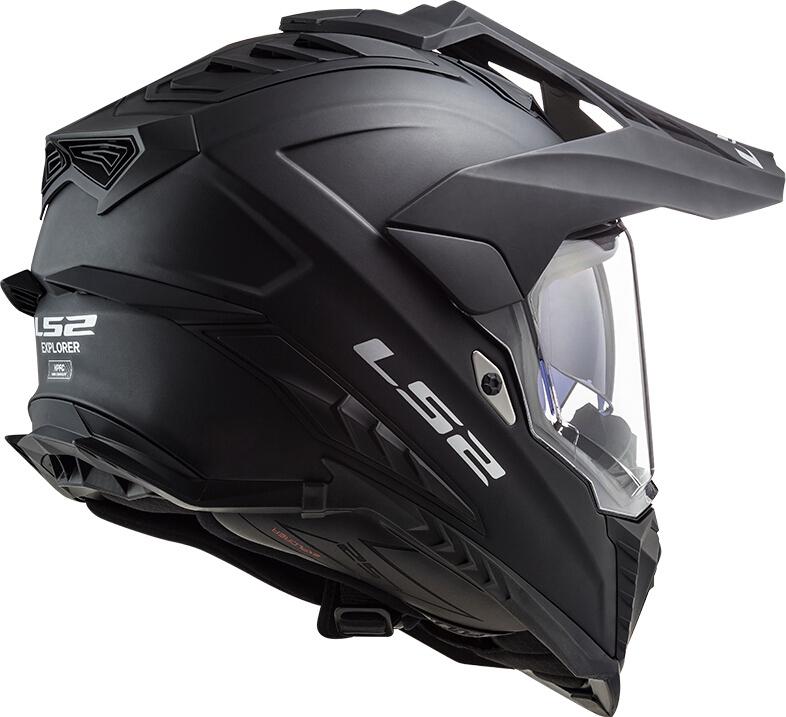 Мотошлем LS2 MX701 EXPLORER SOLID 2XL Matt Black (20153) - фото 5