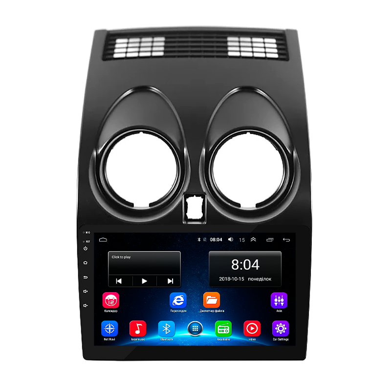 Автомагнитола штатная Lesko для Nissan Qashqai I 2006-2010 9" 2/32Gb Wi-Fi GPS Base MOB