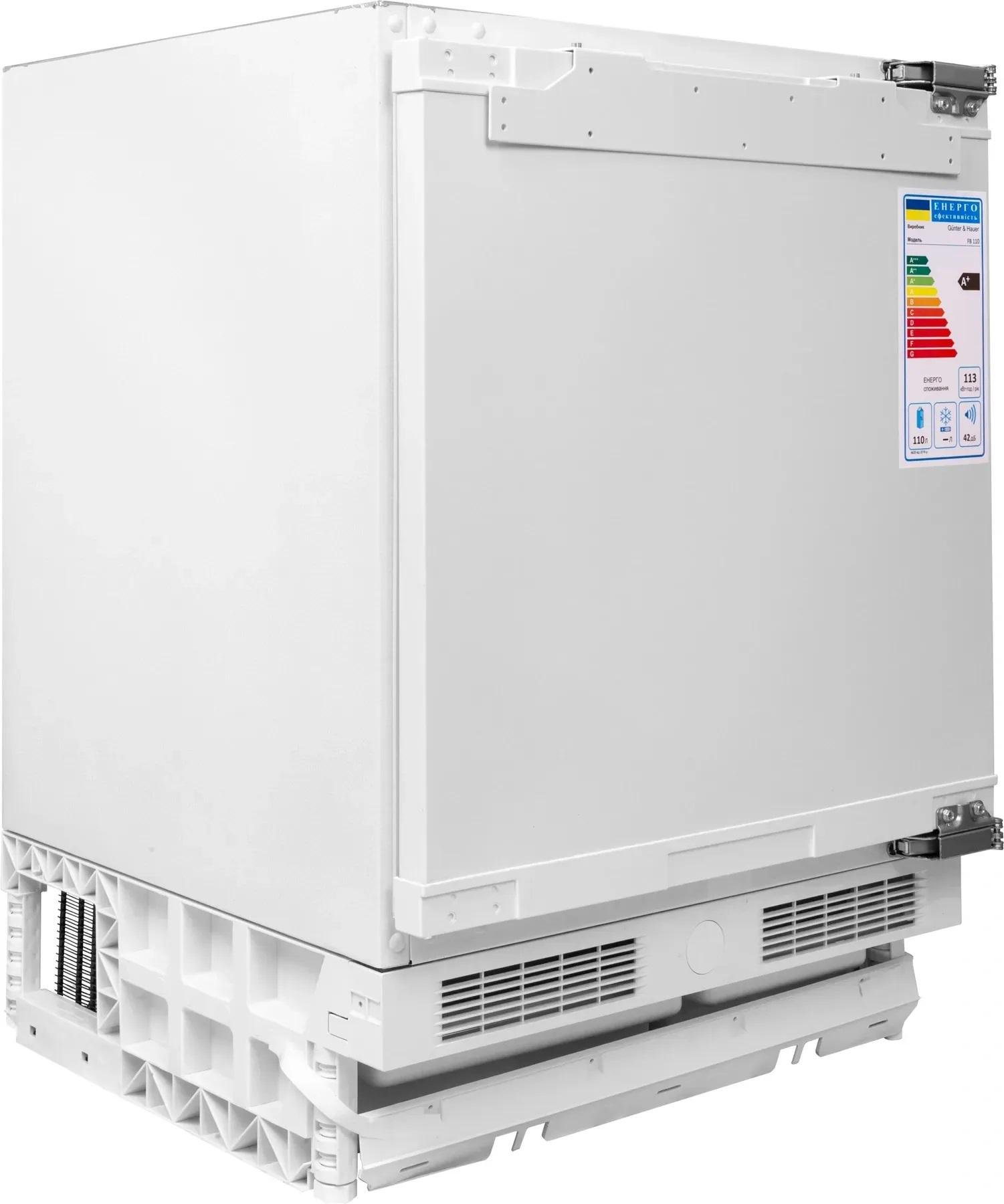 Встроенный холодильник Gunter&Hauer FB 110 однокамерный 110 л Белый