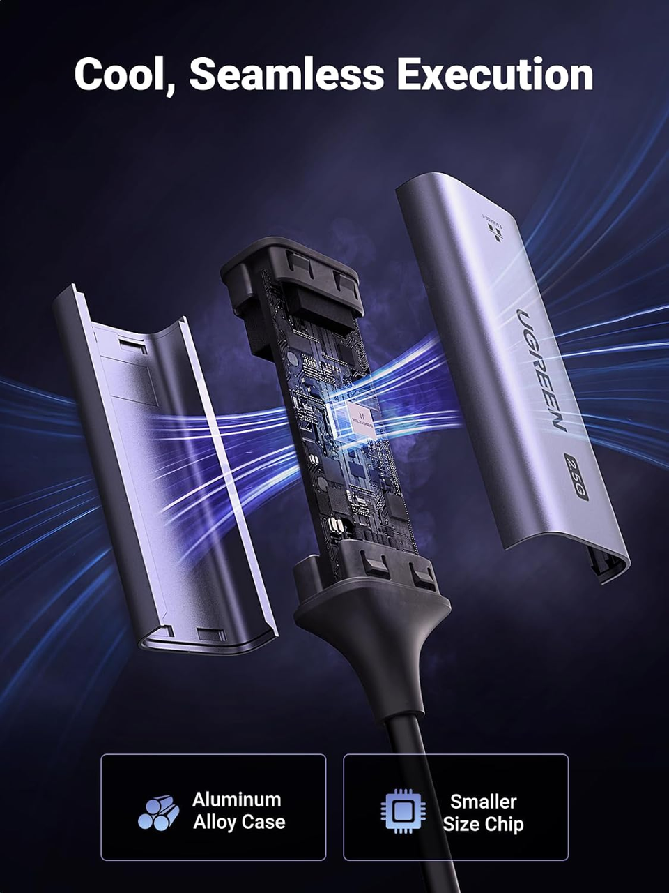 Адаптер сетевой UGREEN см 648 USB-A Ethernet Adapter RJ45 2.5G (2000174) - фото 7