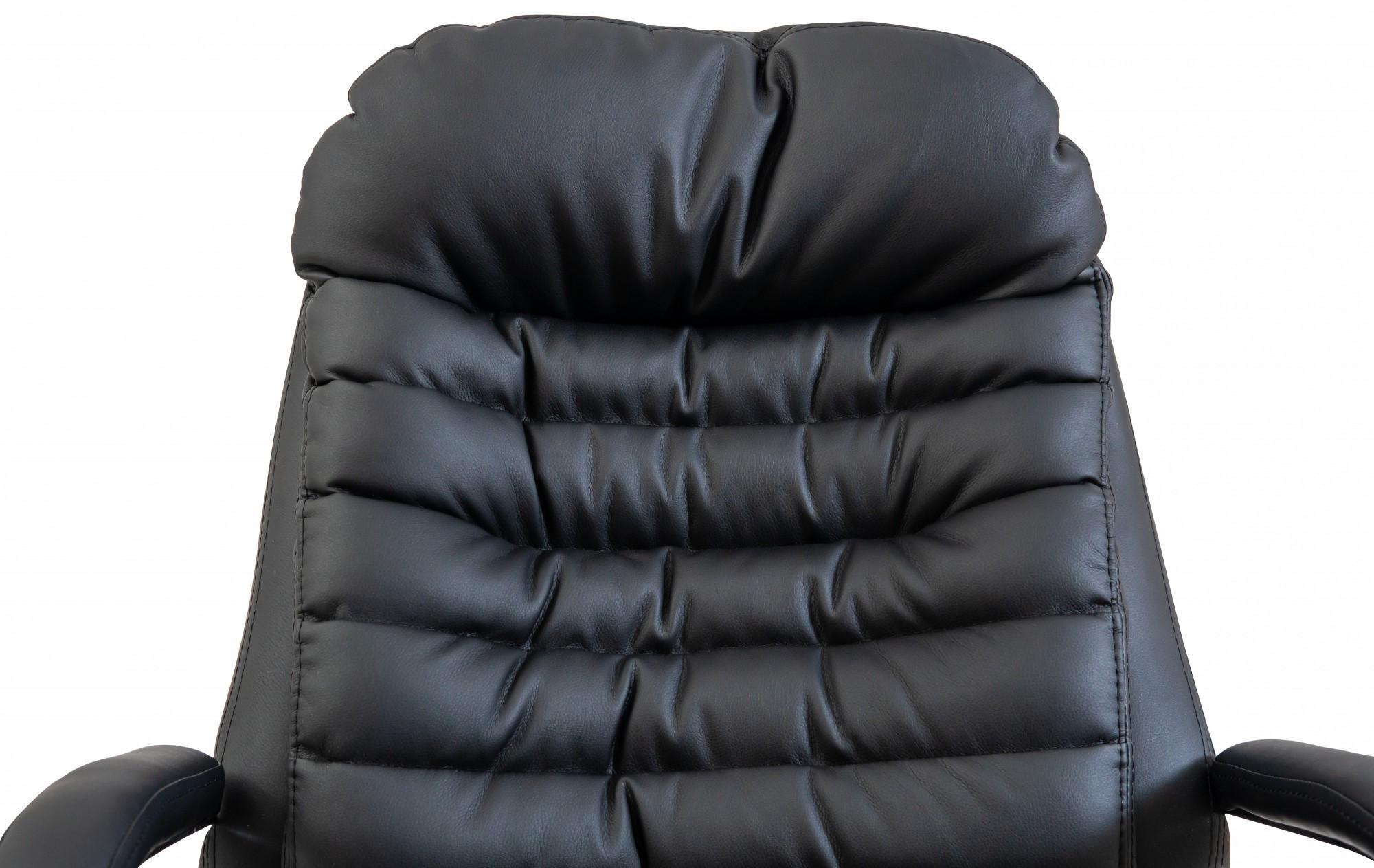 Крісло офісне комп'ютерне Valencia шкіра Lux М2 AnyFix Хром/Чорний - фото 5