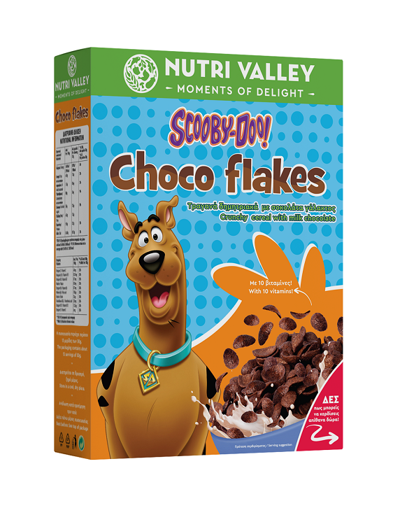 Хлопья Nutri Valley Choco Flakes Scoobydoo 375 г (trsgbvfgd)