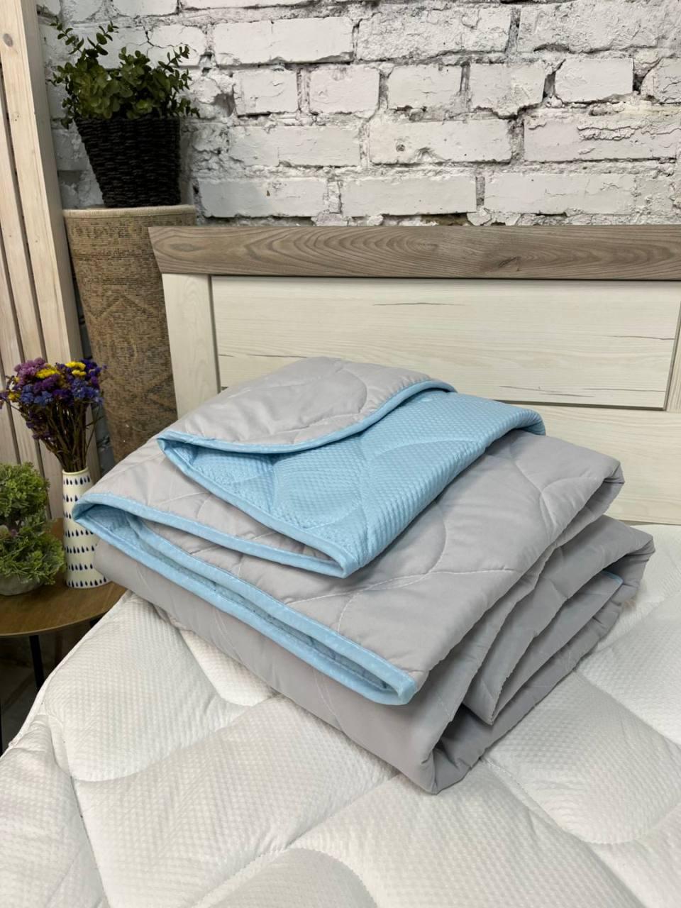 Одеяло летнее 155х210 см Голубой (Д-al-lito-kovdra25-005) - фото 6