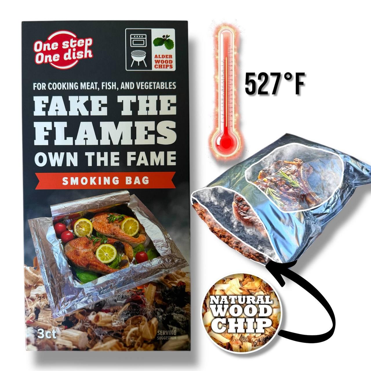 Пакет для копчення і запікання OneStepOneDish! LIMITED на щепі вільхи (28803677) - фото 9