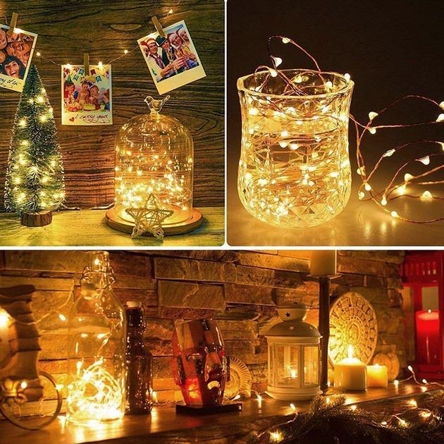 Гірлянда Роса ROS50/500 USB з пультом 50 м 500 діодів Тепле світло/Срібний дріт - фото 3 Гірлянда Роса ROS50/500 USB з пультом 50 м 500 діодів Тепле світло/Срібний дріт - фото 3