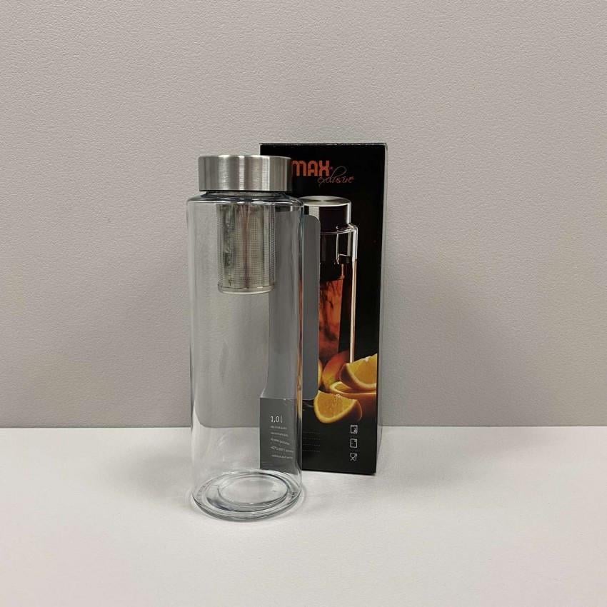 Бутылка для воды Simax Pure Aqua Bottle s10120/МЕТ с металлической крышкой и ситечком 1 л (2365601405) Бутылка для воды Simax Pure Aqua Bottle s10120/МЕТ с металлической крышкой и ситечком 1 л (2365601405)