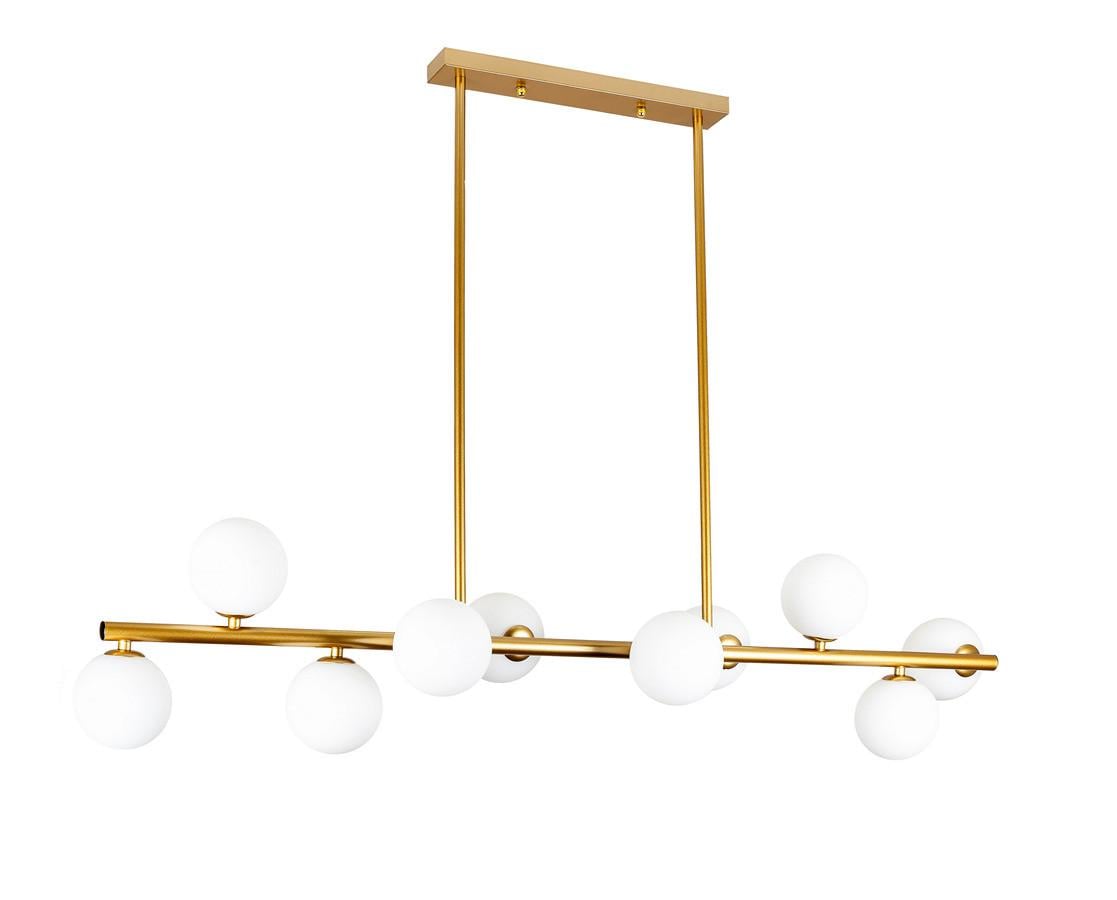 Люстра Levistella 7529802-6 BRZ+BK Молекула на шесть плафонов Бронзовый/Графитовый (1887935419)