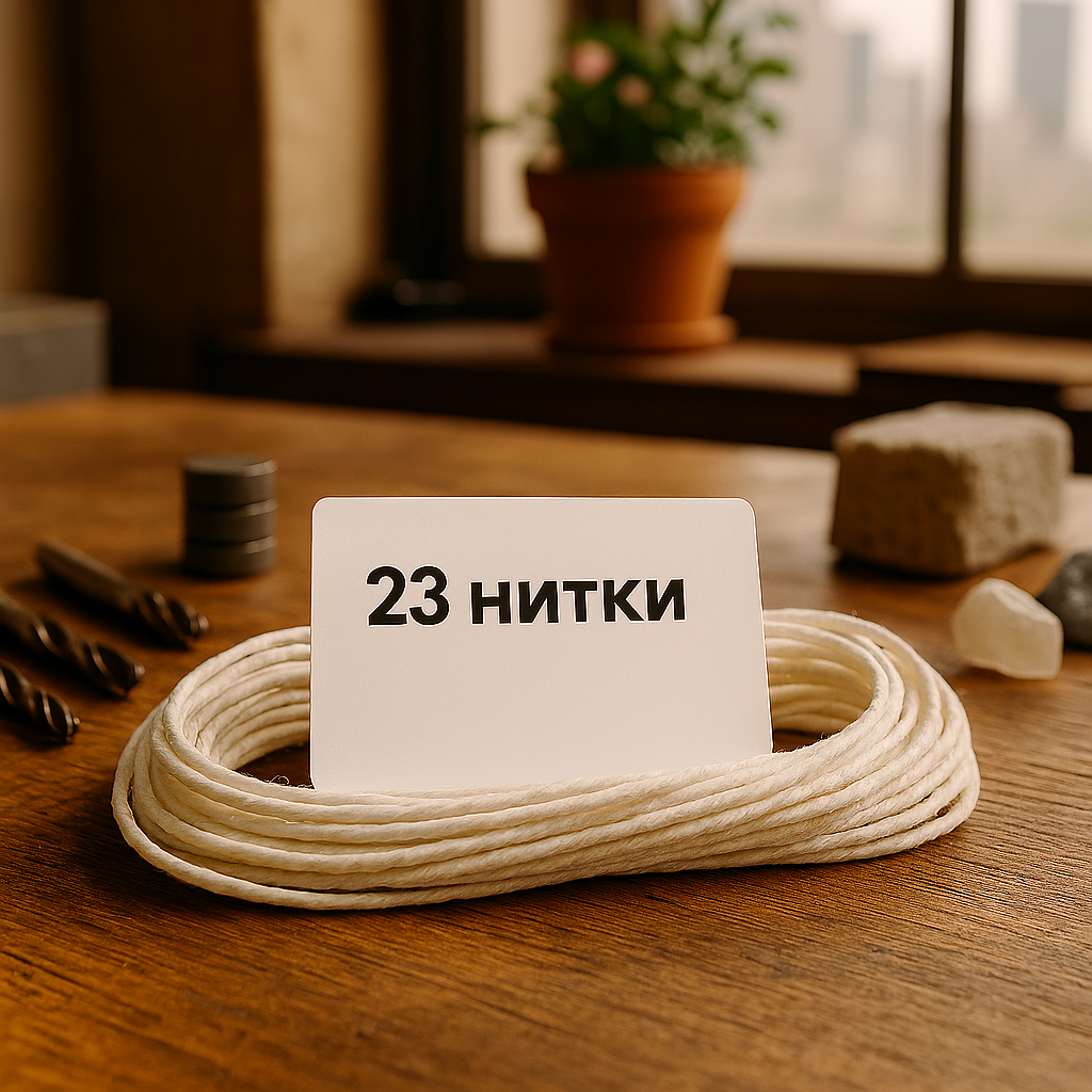 Гніт бавовняний косичкою Feroma Candle 23 нитки 10 м (F23n-10) - фото 2