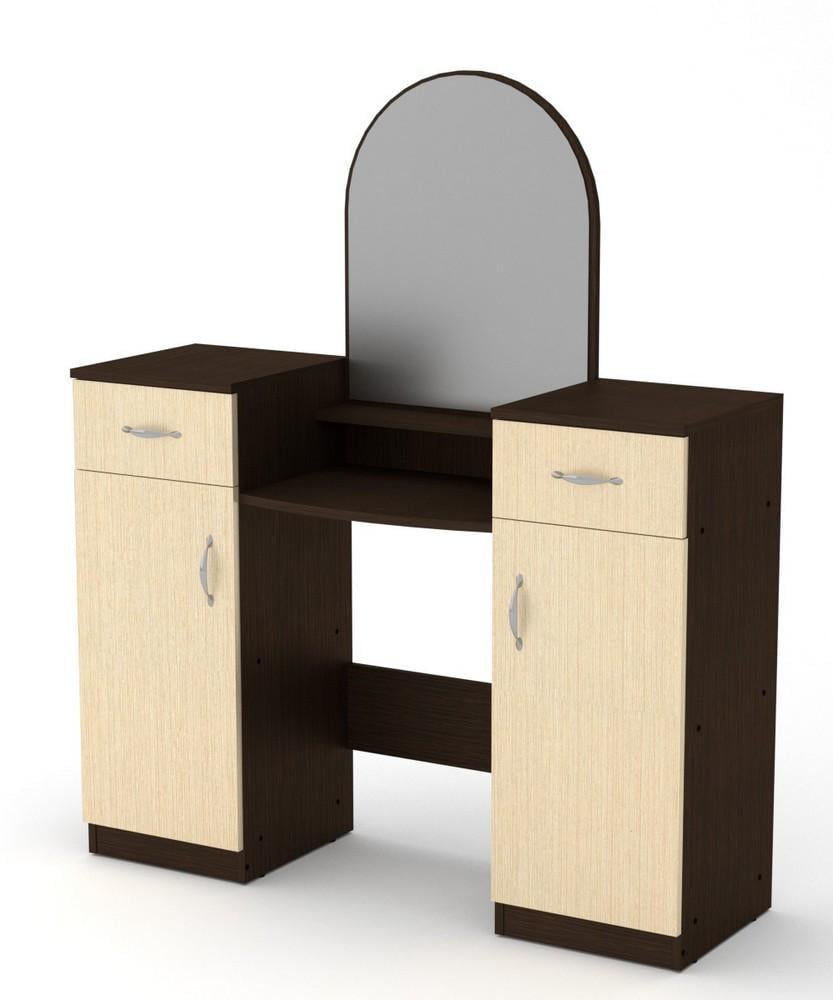 Туалетный столик МеблиКо Трюмо-2 118х39х139 см Венге (k-2502-3) - фото 1