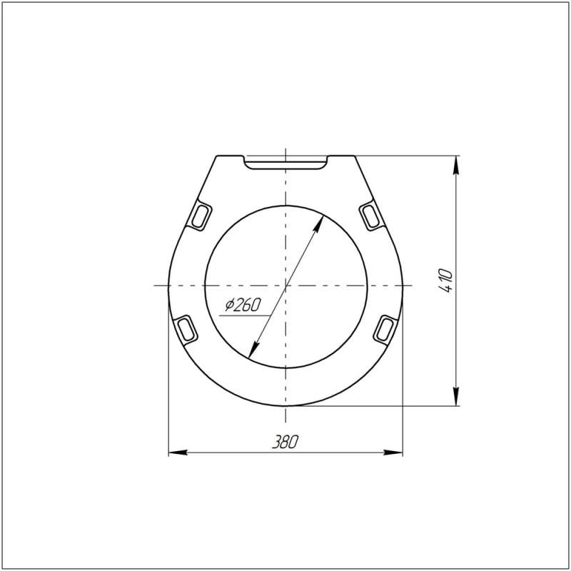 Сидіння для унітазу Azzurra Vera VER1848TIF з функцією soft close та quick release Білий (56144) - фото 2