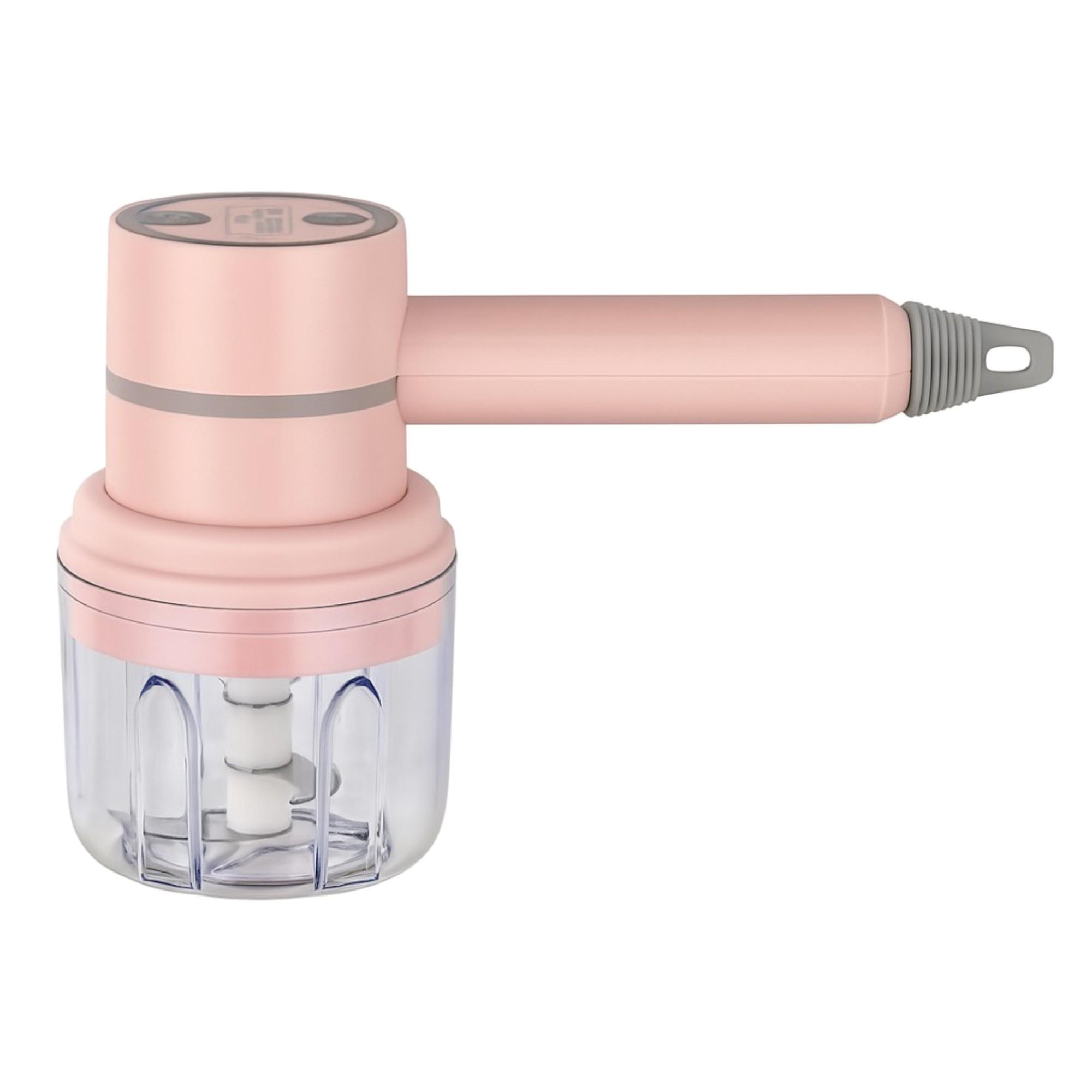 Міні-блендер електричний з вінчиками Stenson R97705 3 насадки 21х12,5х12,5 см Рожевий (c754cbfb)