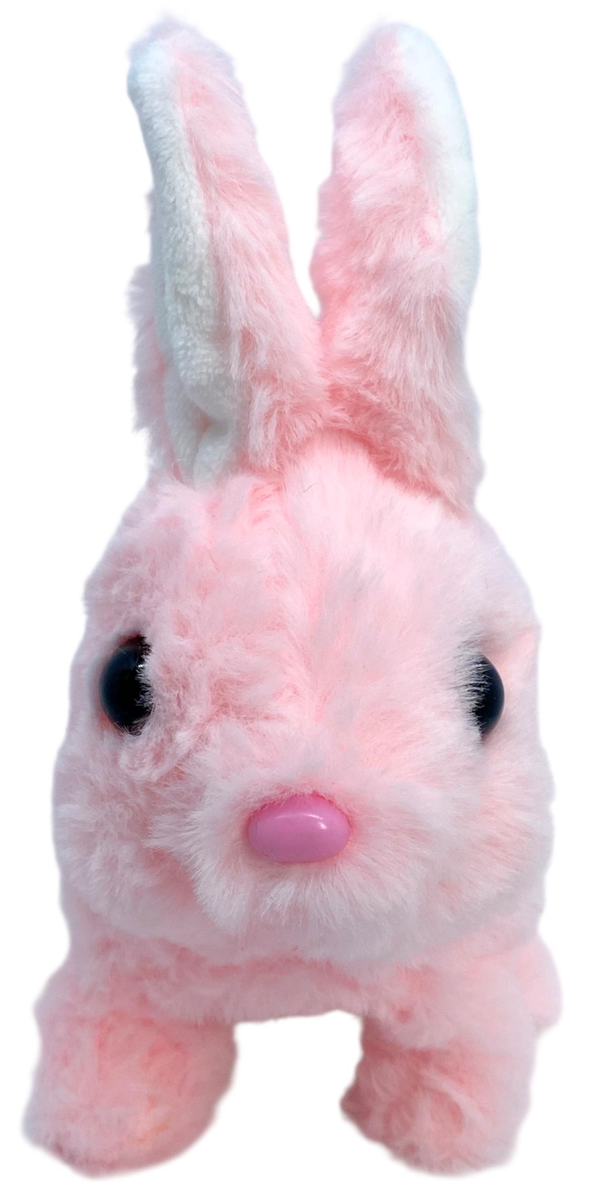 Игрушка интерактивный зайчик двигается прыгающий со звуковыми эффектами Розовый - фото 5 Игрушка интерактивный зайчик двигается прыгающий со звуковыми эффектами Розовый - фото 5