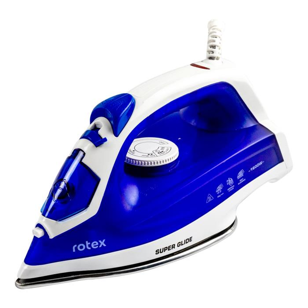 Праска з вертикальним відпарюванням Rotex RIC20-S SupeR Glide паровий удар Синій (GR-04662)