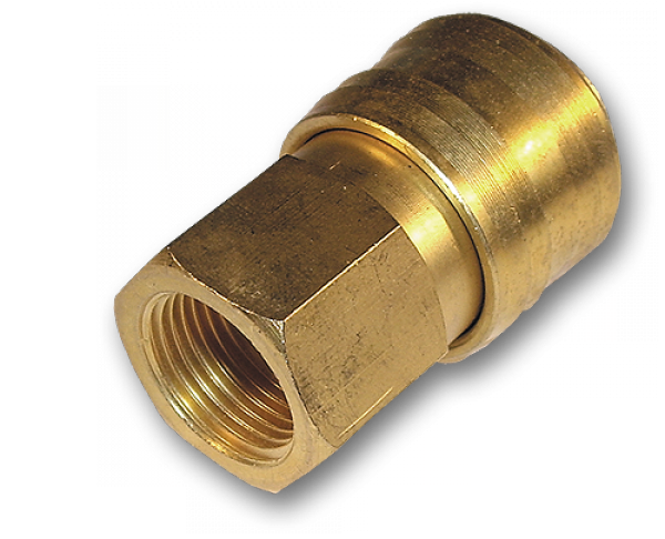 Коннектор пневматический "мама" РО 3/8" латунь (SE2-3SF)