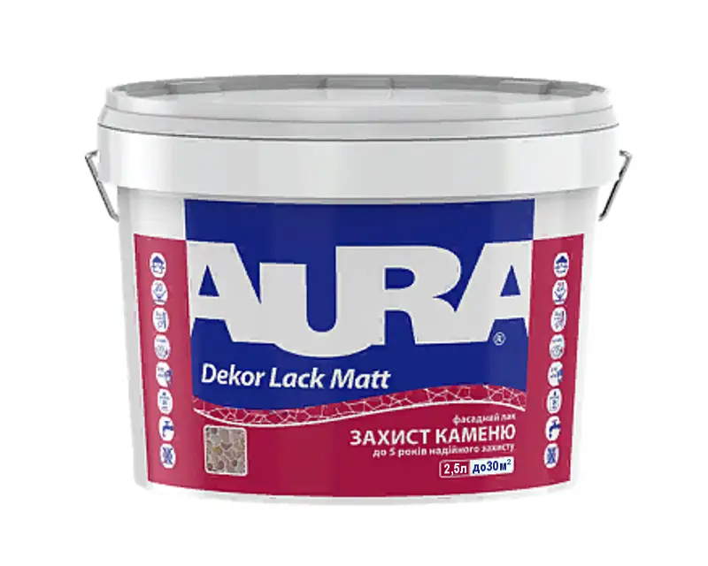 Лак акриловий Aura Decor Lack Matt фасадний 2,5 л (2571494272)