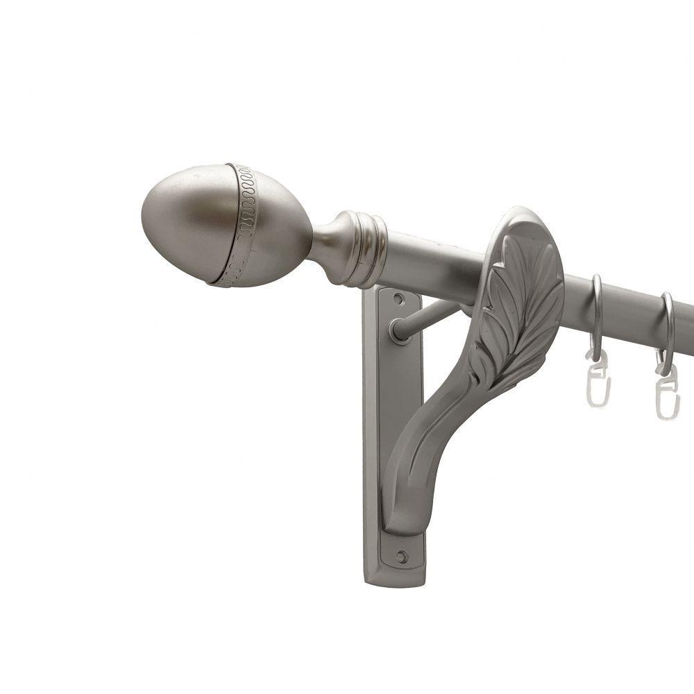 Карниз для штор Orvit Фарже однорядный гладкий 25 мм 160 см Сатин (00-00011239)