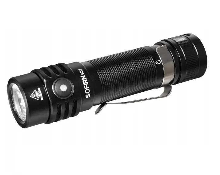 Фонарик Sofirn SC18 1800Lm EDC перезаряжаемый через USB-C 18650 TIR-оптической линзой Black (SC18)