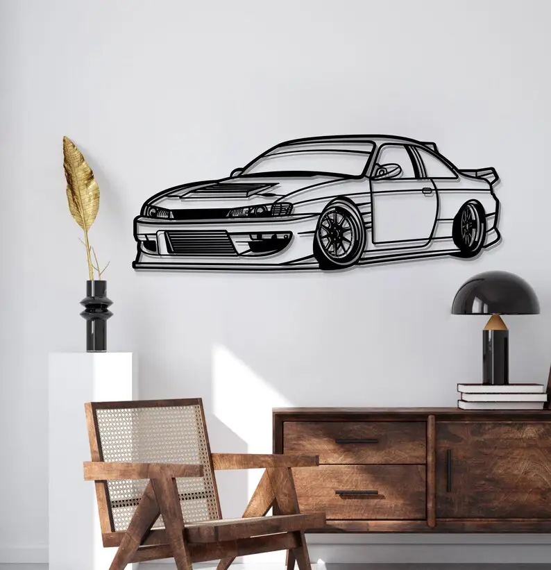 Панно дерев'яне Nissan Silvia S14 25 см (003-126) - фото 5