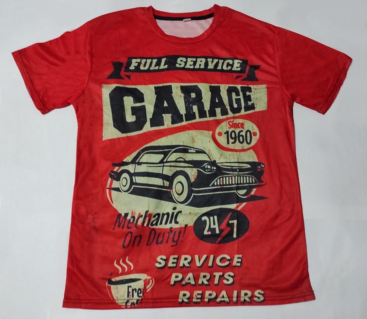 Футболка з принтом у стилі гранж Garage XXL Помаранчевий (10-215-1497)