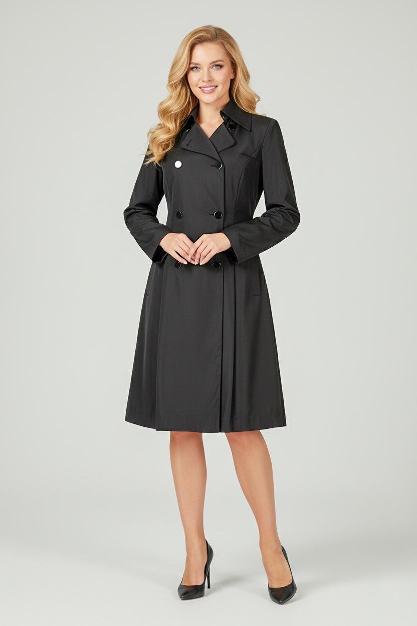 Плащ женский демисезонный Number Nine PP-23 L Черный (17852396)