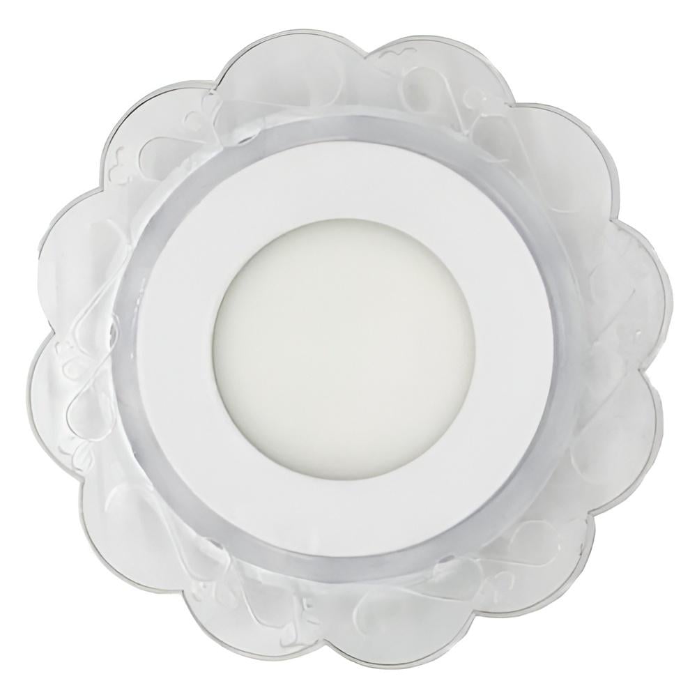 Панель LED Lemanso Ромашка 3W+3W 320Lm 4500K с зеленой подсветкой (LM909)