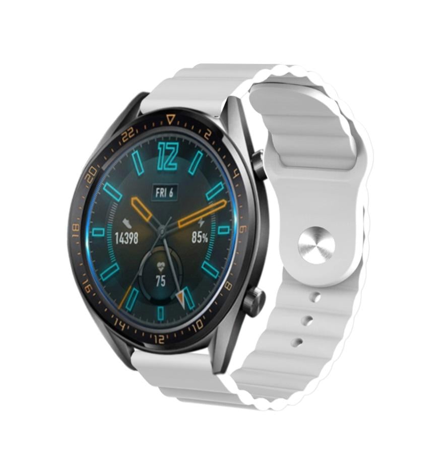 Ремінець силіконовий BeWatch для смарт годинника 22 мм універсальний Wave Білий (1020702) - фото 3 Ремінець силіконовий BeWatch для смарт годинника 22 мм універсальний Wave Білий (1020702) - фото 3