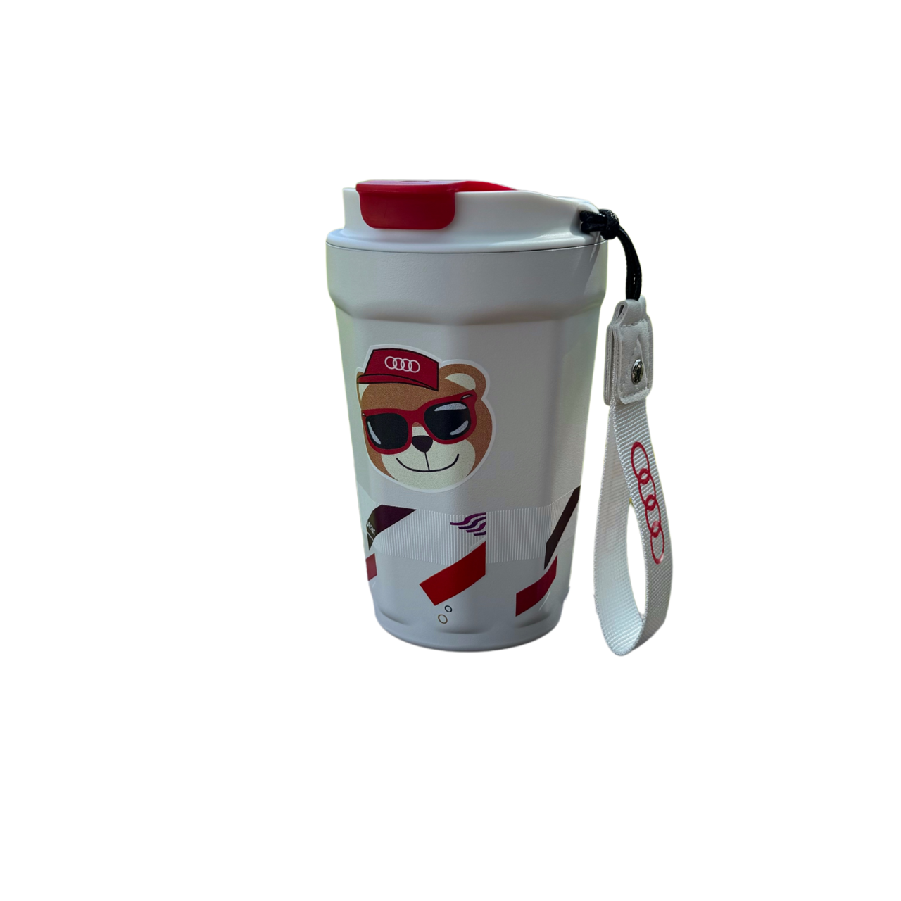 Термокружка Audi Мишка 450 мл Белый (3292200801)