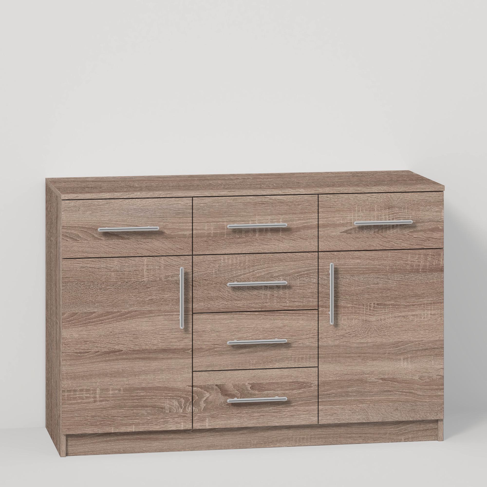 Комод Standart K6+2D 1200x450x800 мм Дуб Сонома Трюфель - фото 2 Комод Standart K6+2D 1200x450x800 мм Дуб Сонома Трюфель - фото 2