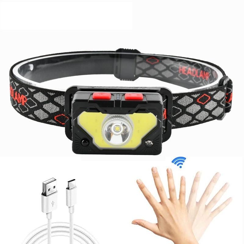 Ліхтар налобний акумуляторний Quantum QM-FL4020 Master LED COB сенсорний (QM-FL4020) - фото 2