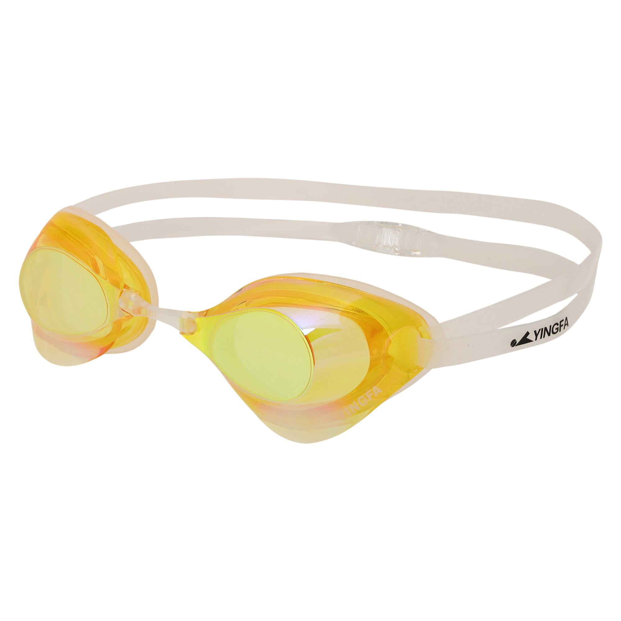 Очки для плавания стартовые YINGFA Y-N2AF-V радужные линзы Желтый (Y-N2AF-V_Желтый)