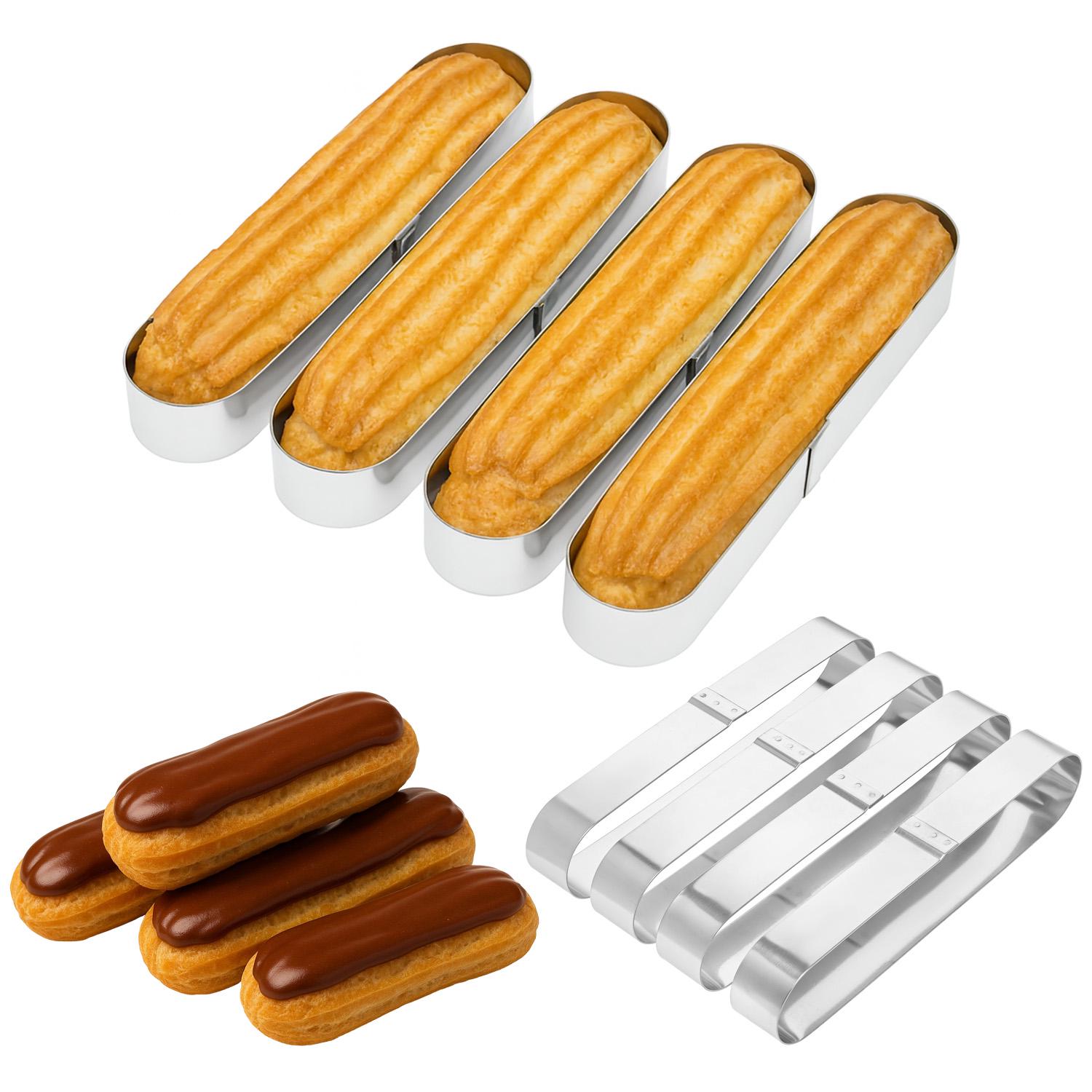 Формочки порційні металеві овальні для еклерів/тістечок/тарталеток 16х4х2,5 см 4 шт. (87230) - фото 38 Формочки порційні металеві овальні для еклерів/тістечок/тарталеток 16х4х2,5 см 4 шт. (87230) - фото 38