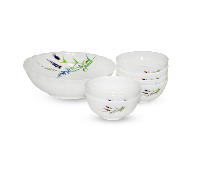 Набор салатников SNT Прованс D20,5 см 1 шт. D11 см 6 шт. (MSN-30056-120)