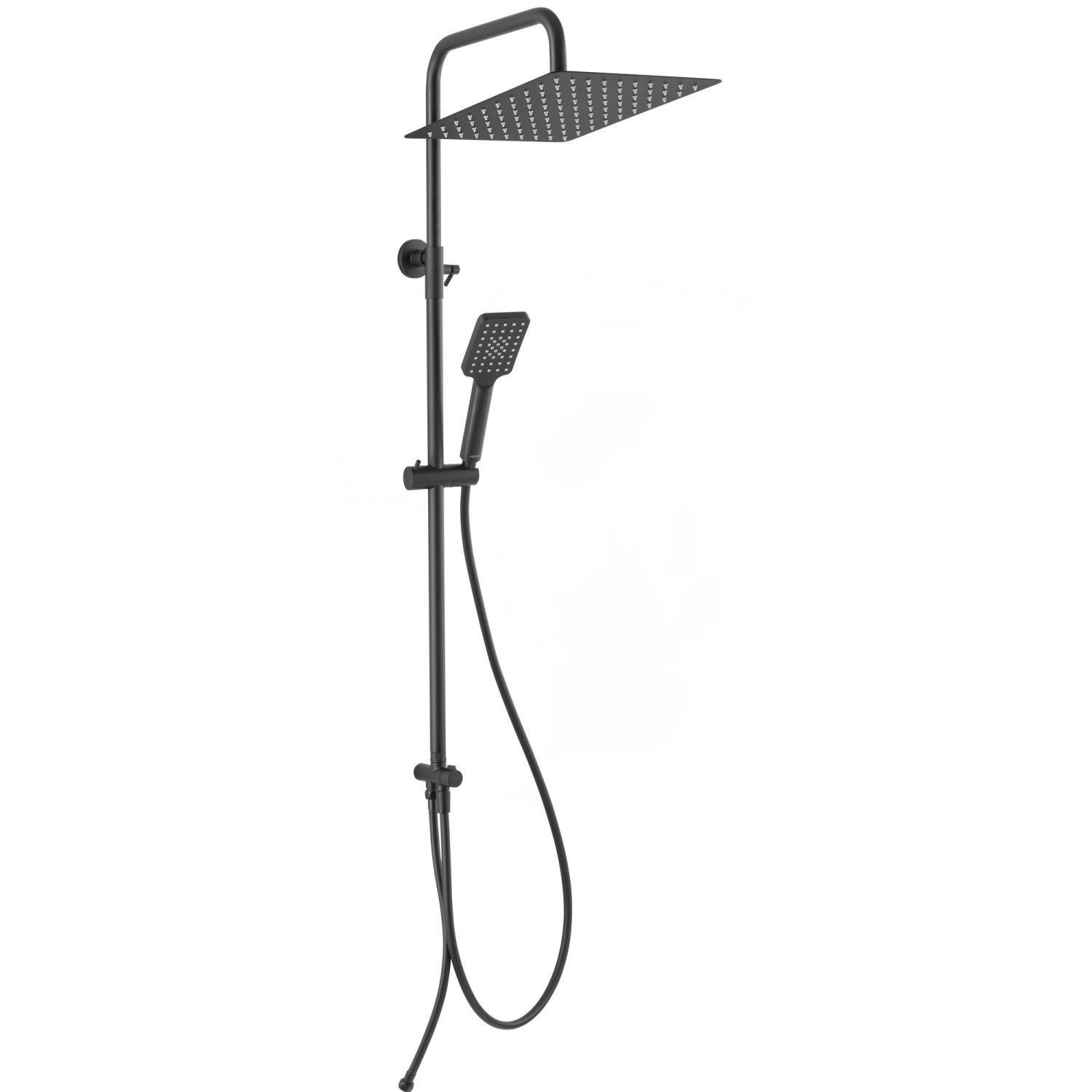 Душевая система без смесителя Ferro Wizard Square Pro NP48-BL Черный (195787) - фото 1 Душевая система без смесителя Ferro Wizard Square Pro NP48-BL Черный (195787) - фото 1