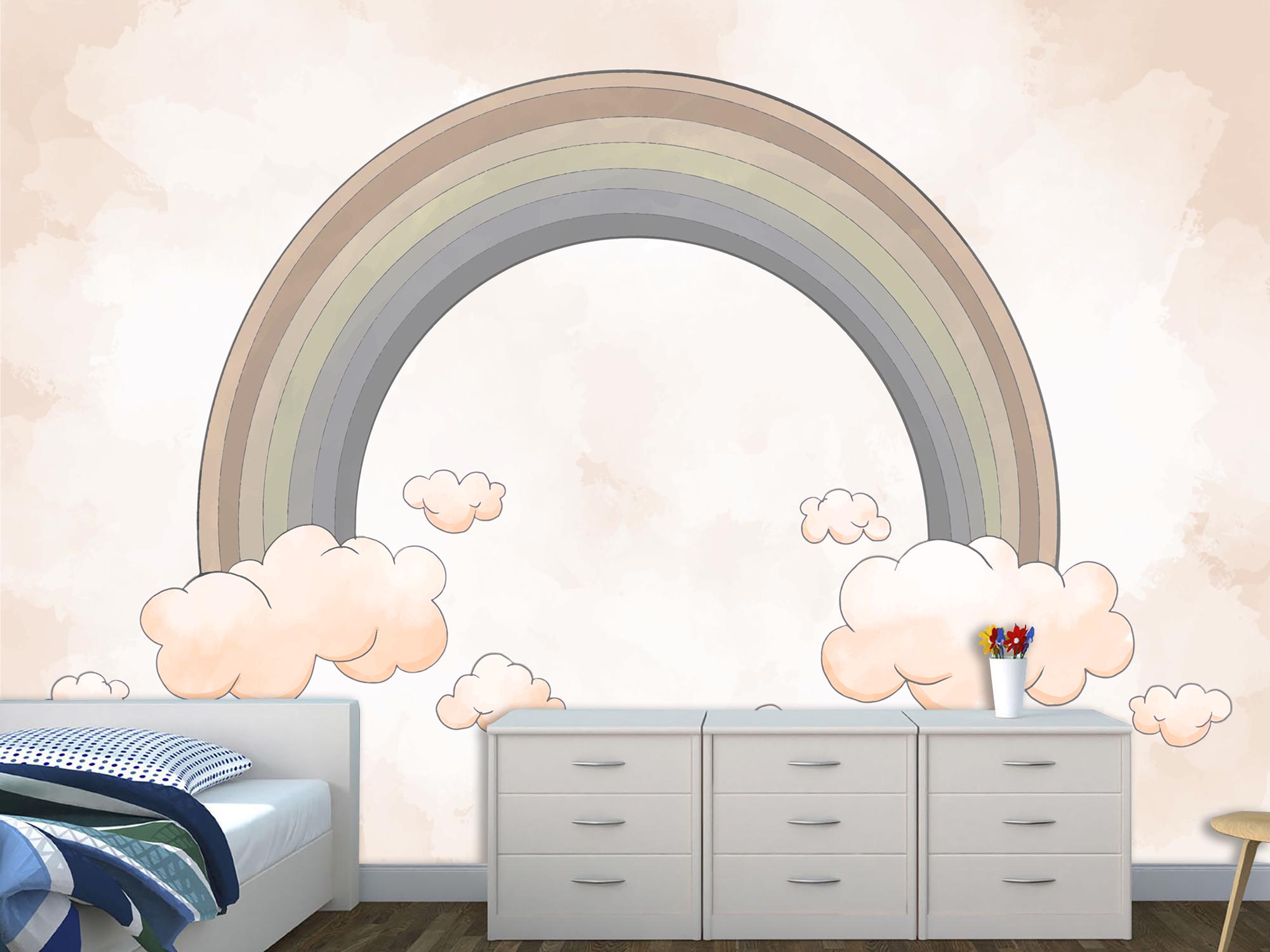 Фотообои флизелиновые для детской комнаты Радуга 153х230 см (S5KID-020/3)